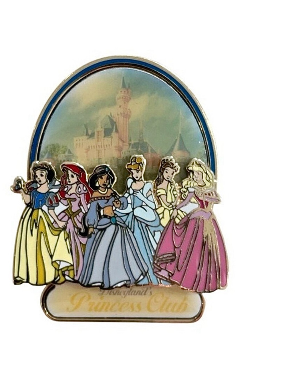Disney Pin Disneyland's Princess Club Enamel Pin Castle Background 2003 EUC